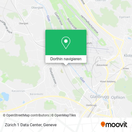 Zürich 1 Data Center Karte