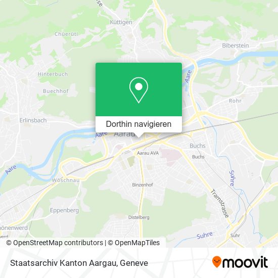 Staatsarchiv Kanton Aargau Karte
