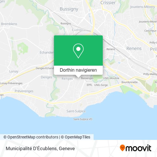 Municipalité D'Écublens Karte