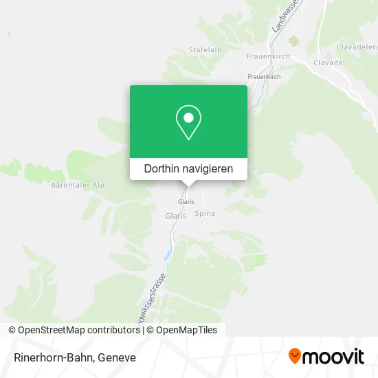 Rinerhorn-Bahn Karte