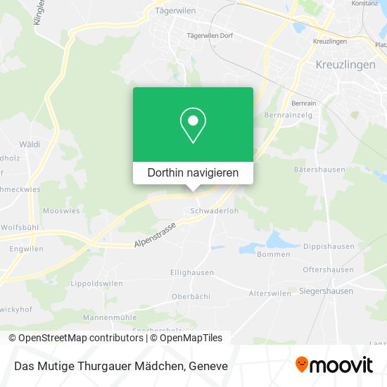 Das Mutige Thurgauer Mädchen Karte