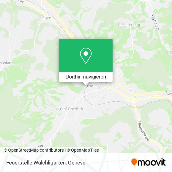 Feuerstelle Wälchligarten Karte