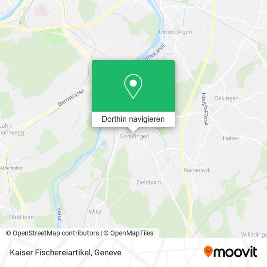 Kaiser Fischereiartikel Karte