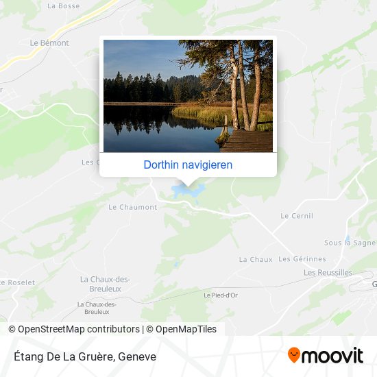 Étang De La Gruère Karte