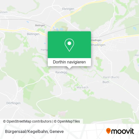 Bürgersaal/Kegelbahn Karte