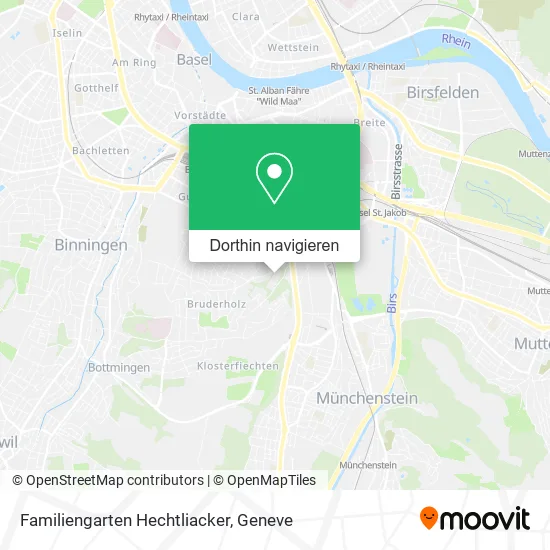 Familiengarten Hechtliacker Karte