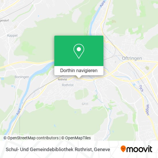 Schul- Und Gemeindebibliothek Rothrist Karte