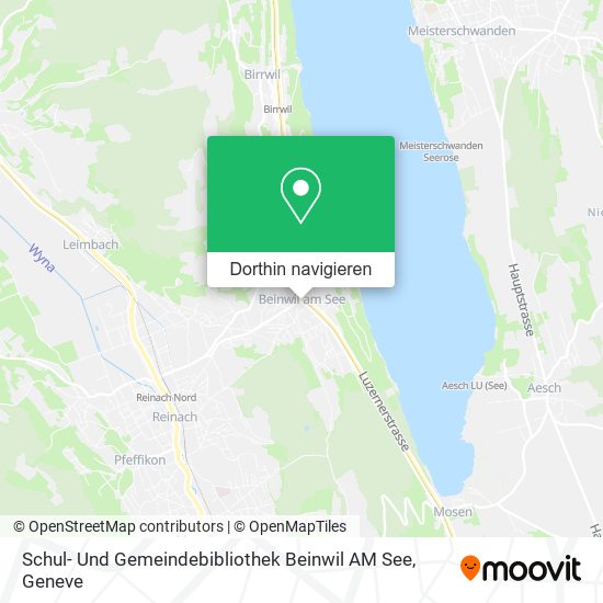 Schul- Und Gemeindebibliothek Beinwil AM See Karte