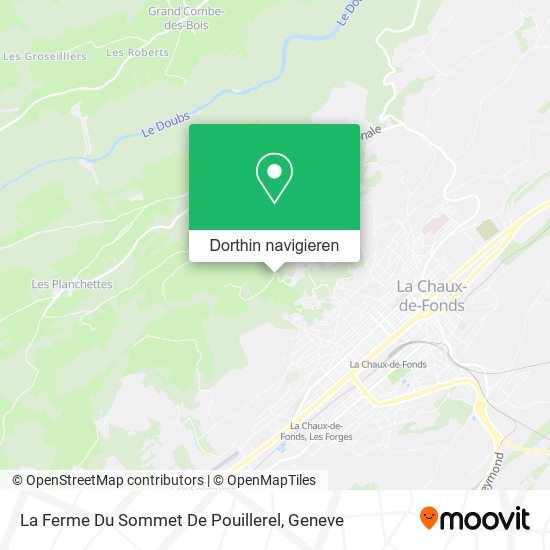 La Ferme Du Sommet De Pouillerel Karte