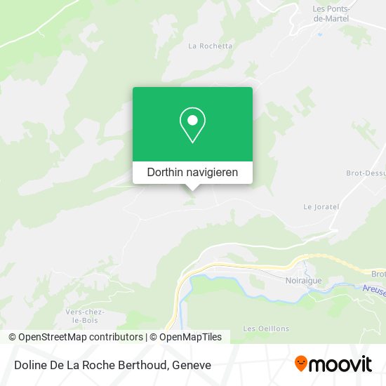 Doline De La Roche Berthoud Karte