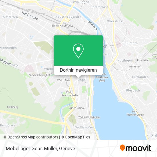 Möbellager Gebr. Müller Karte