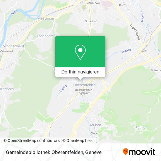 Gemeindebibliothek Oberentfelden Karte