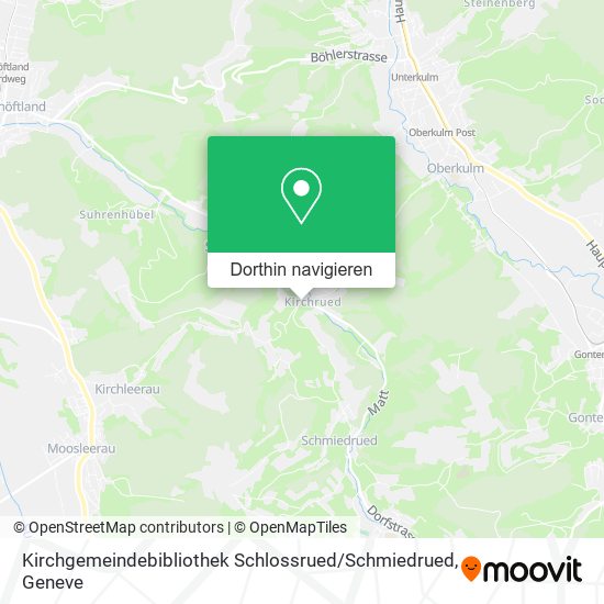 Kirchgemeindebibliothek Schlossrued / Schmiedrued Karte