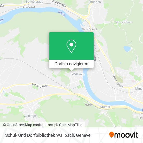 Schul- Und Dorfbibliothek Wallbach Karte