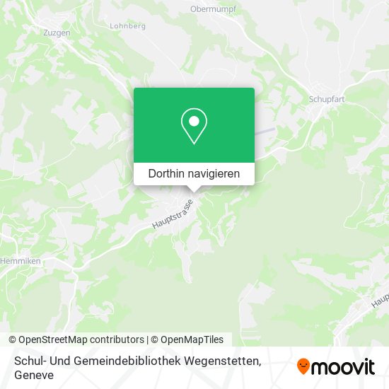 Schul- Und Gemeindebibliothek Wegenstetten Karte