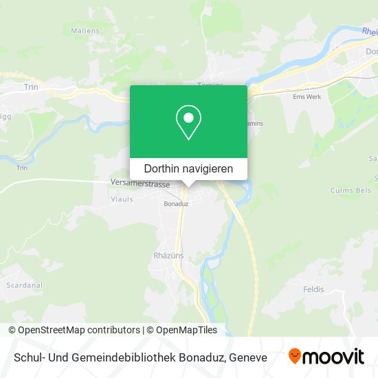 Schul- Und Gemeindebibliothek Bonaduz Karte