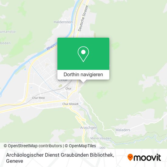 Archäologischer Dienst Graubünden Bibliothek Karte