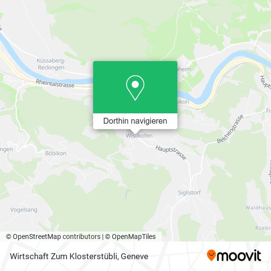 Wirtschaft Zum Klosterstübli Karte