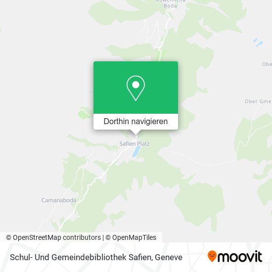 Schul- Und Gemeindebibliothek Safien Karte