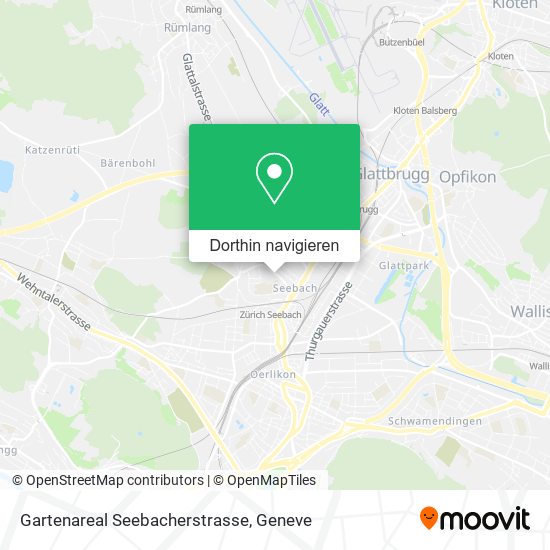 Gartenareal Seebacherstrasse Karte