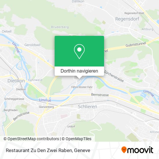 Restaurant Zu Den Zwei Raben Karte