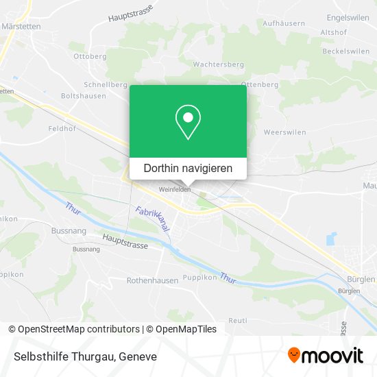 Selbsthilfe Thurgau Karte