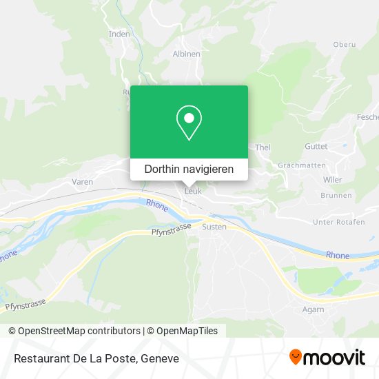 Restaurant De La Poste Karte