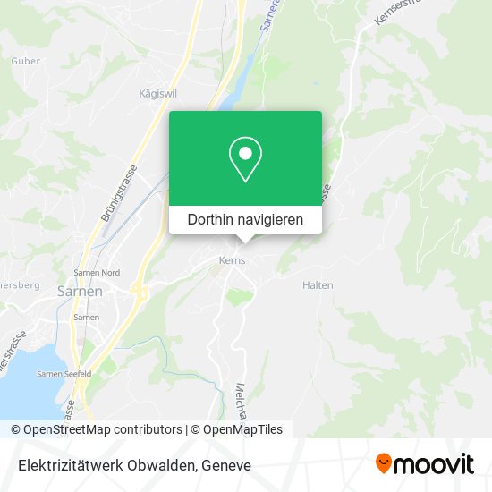 Elektrizitätwerk Obwalden Karte