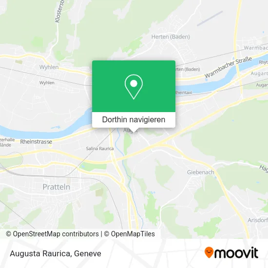 Augusta Raurica Karte