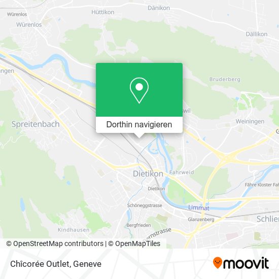 Chîcorée Outlet Karte
