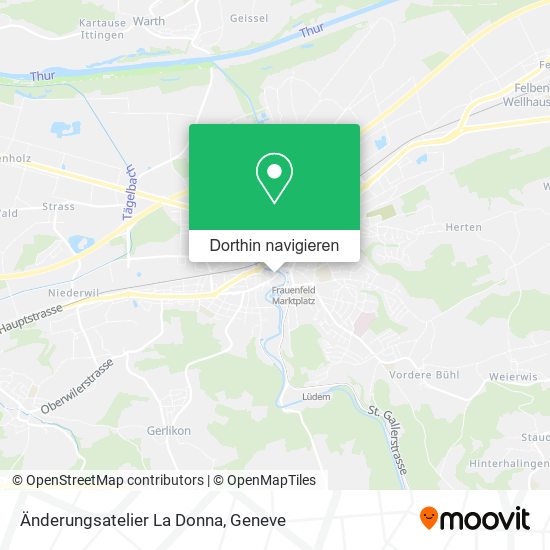Änderungsatelier La Donna Karte