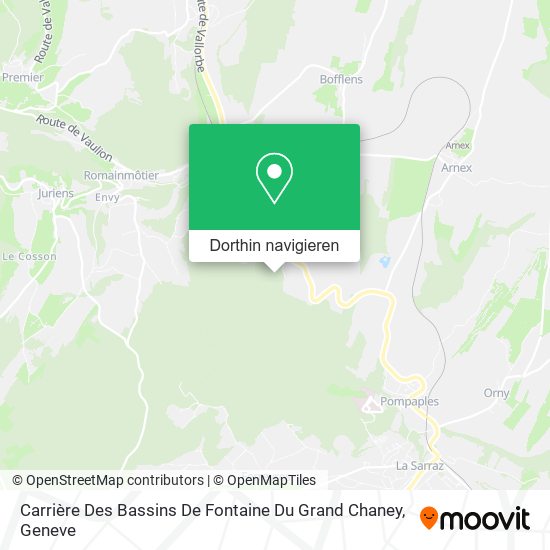 Carrière Des Bassins De Fontaine Du Grand Chaney Karte