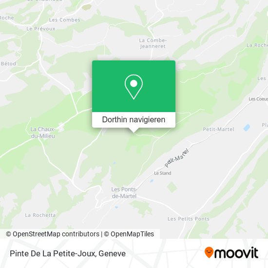 Pinte De La Petite-Joux Karte