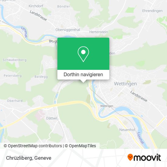 Chrüzliberg Karte