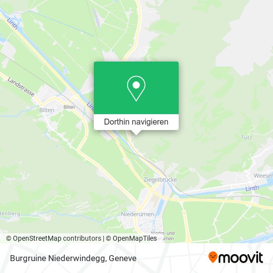 Burgruine Niederwindegg Karte