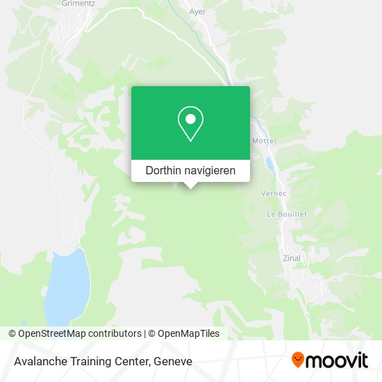 Avalanche Training Center Karte