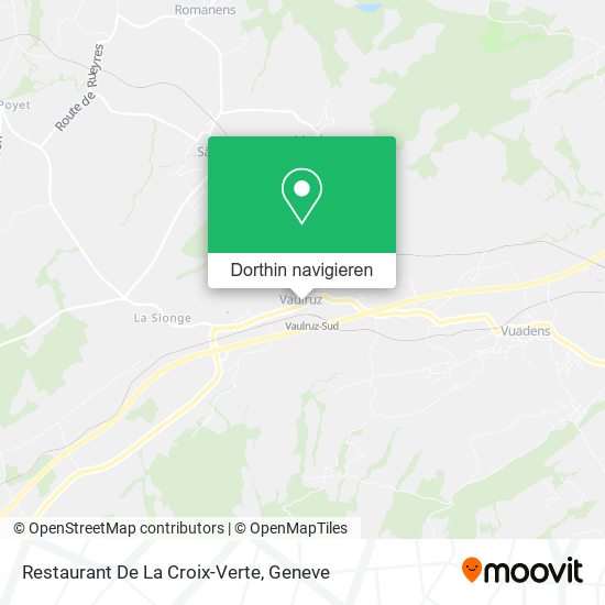 Restaurant De La Croix-Verte Karte