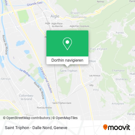 Saint Triphon - Dalle Nord Karte