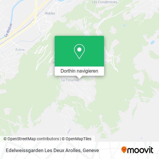 Edelweissgarden Les Deux Arolles Karte