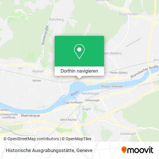 Historische Ausgrabungsstätte Karte