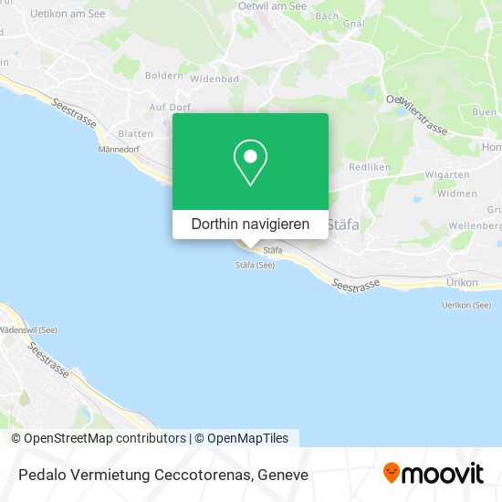 Pedalo Vermietung Ceccotorenas Karte