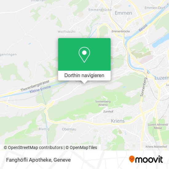 Fanghöfli Apotheke Karte