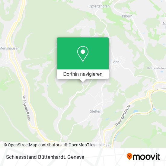 Schiessstand Büttenhardt Karte