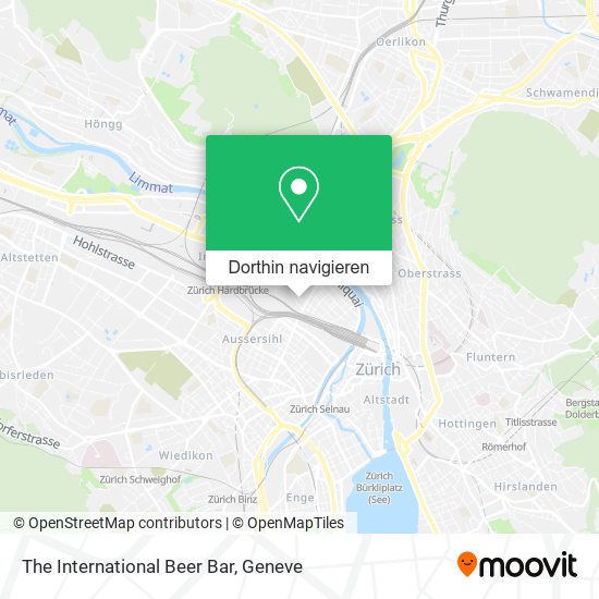 The International Beer Bar Karte