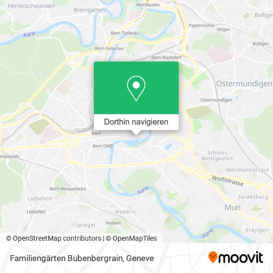 Familiengärten Bubenbergrain Karte