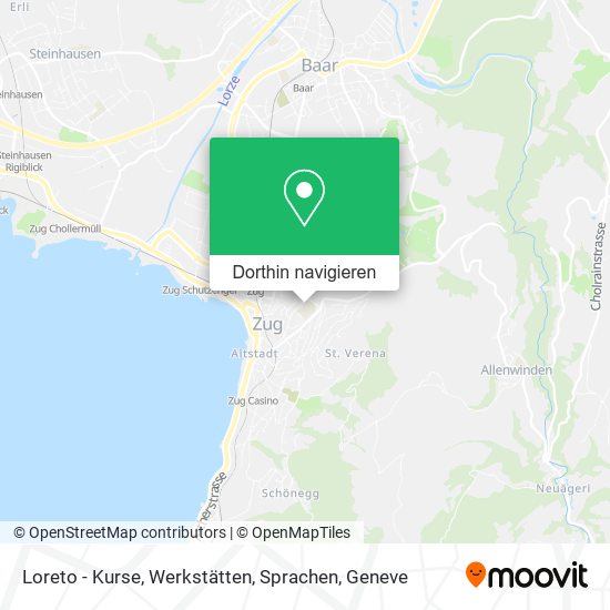 Loreto - Kurse, Werkstätten, Sprachen Karte