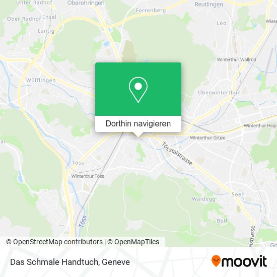 Das Schmale Handtuch Karte