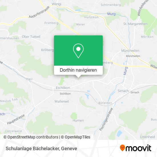 Schulanlage Bächelacker Karte