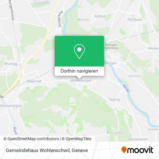 Gemeindehaus Wohlenschwil Karte