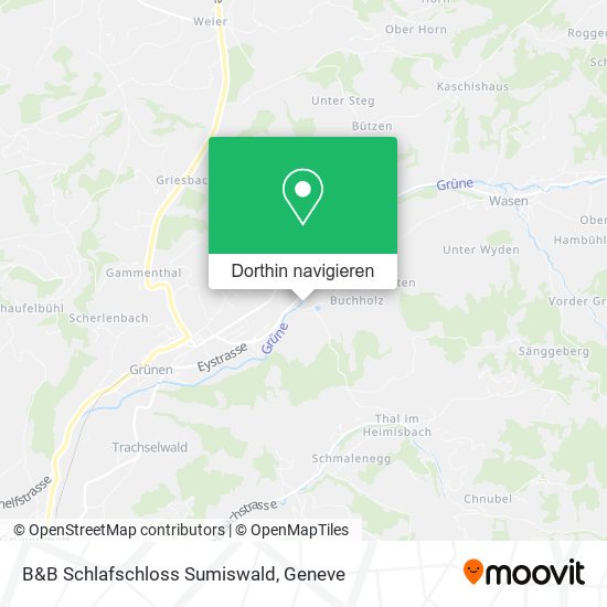 B&B Schlafschloss Sumiswald Karte